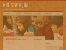 Tablet Screenshot of kidstart.com